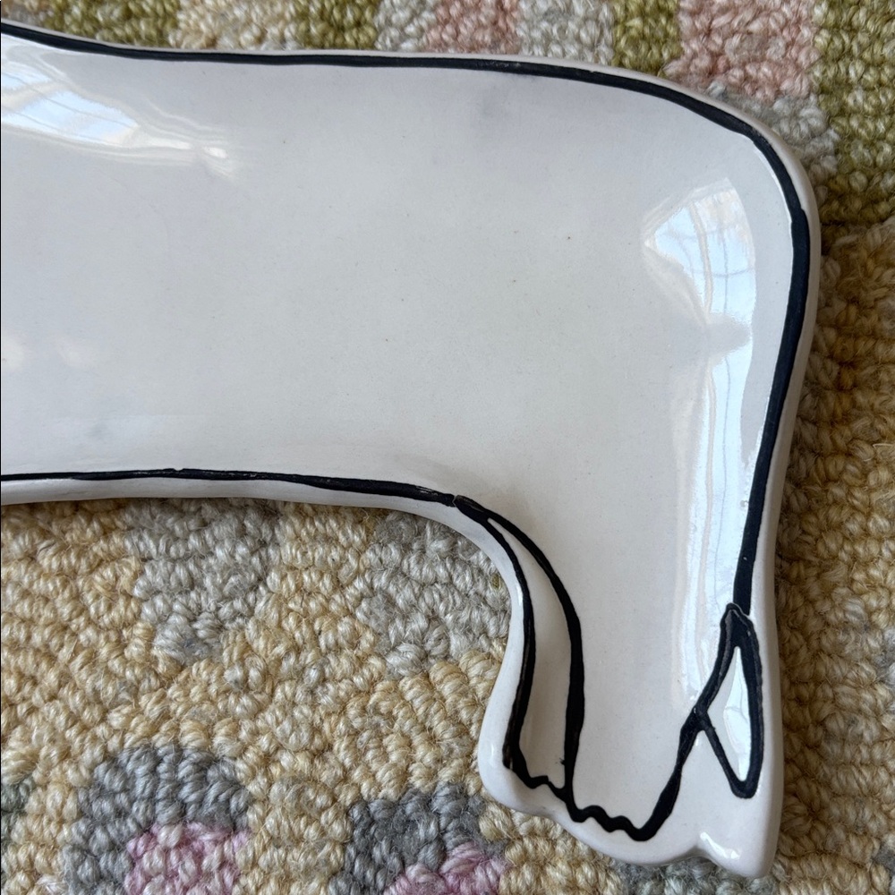 🐩Anthropologie Pet Study Trinket Dish Dachshund Dog Leah Reena Goren Ceramic - Picture 6 of 16